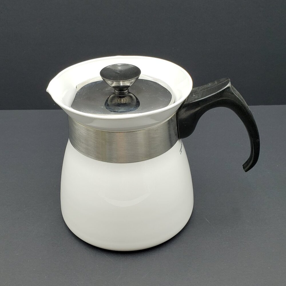 Corning Cookmates 7 Cup Teapot Corningware K-TP-7 Stovetop Coffee Pot Kettle